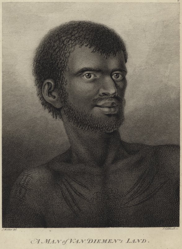 Un uomo della Terra di Van Diemen da John Webber