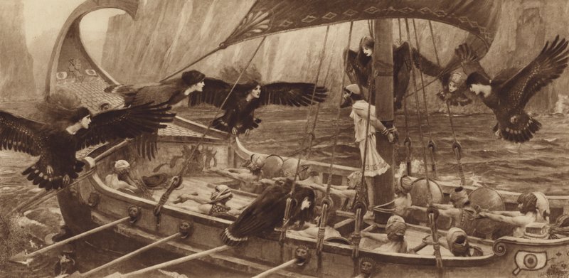 Ulisse e le sirene da John William Waterhouse
