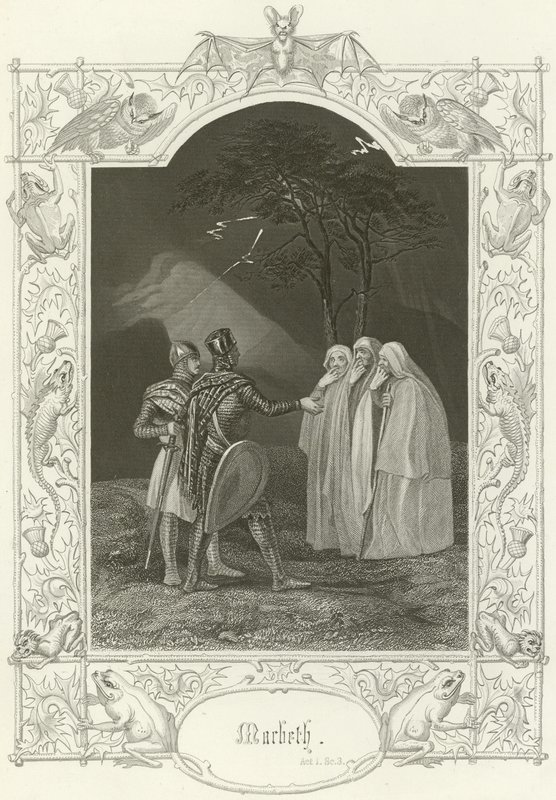 Macbeth, Atto I, scena iii da Joseph Kenny Meadows