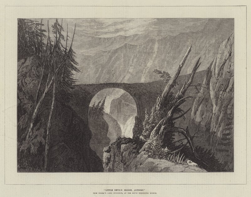 Ponte del piccolo diavolo, Altdorf da Joseph Mallord William Turner