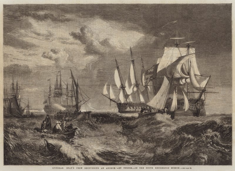 Equipaggio della barca di Spithead che recupera un