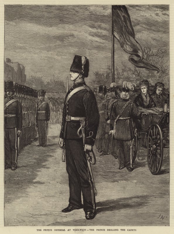 Il Principe Imperiale a Woolwich, il Principe che addestra i cadetti da Joseph Nash