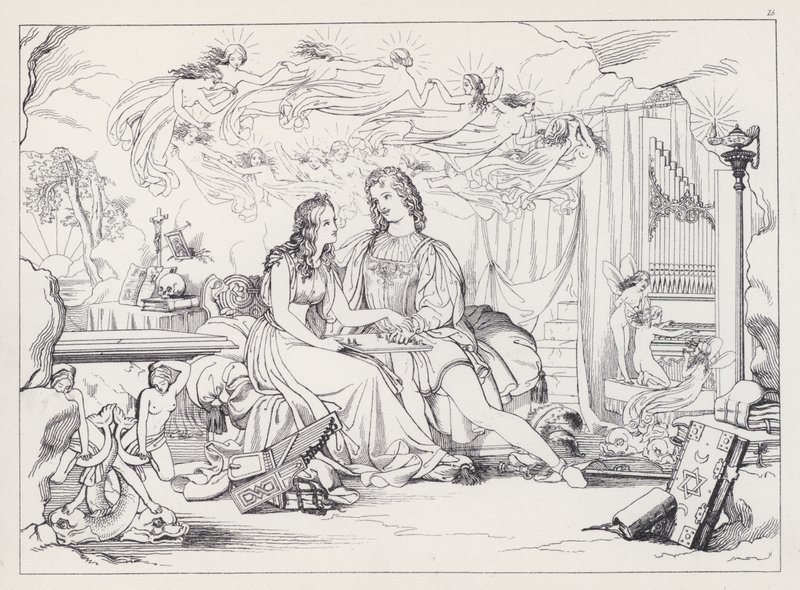 La Tempesta di Shakespeare, Atto V, Scena 1 da Joseph Noel after Paton