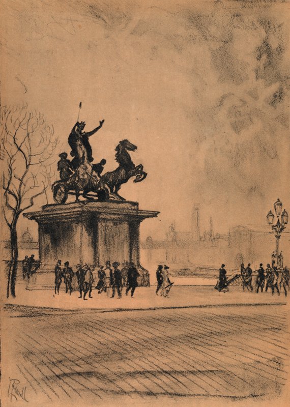 Boadicea, Ponte di Westminster da Joseph (after) Pennell