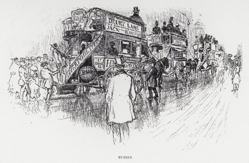 Autobus (litografia) da Joseph (after) Pennell