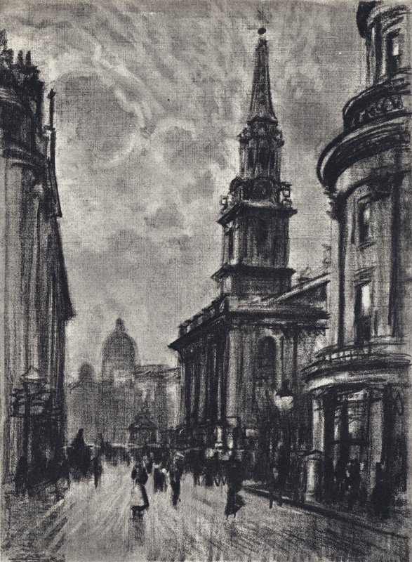 Duncannon Street, da Charing Cross da Joseph (after) Pennell