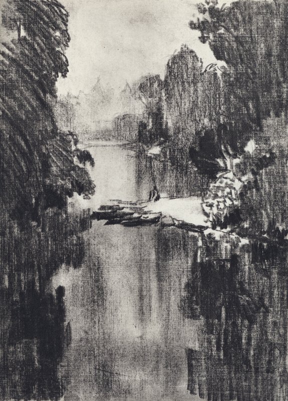 Parco di St James (litografia) da Joseph (after) Pennell