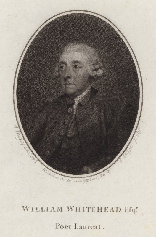 William Whitehead, poeta e drammaturgo inglese da Joseph Collyer