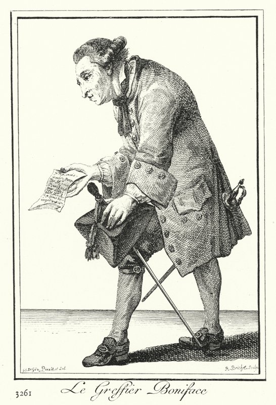 Il chierico Bonifacio (incisione) da Joseph Franz von (after) Goez