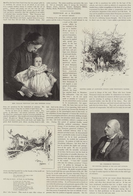 Alfred, Barone Tennyson, Poeta Laureato da Joseph Holland Tringham