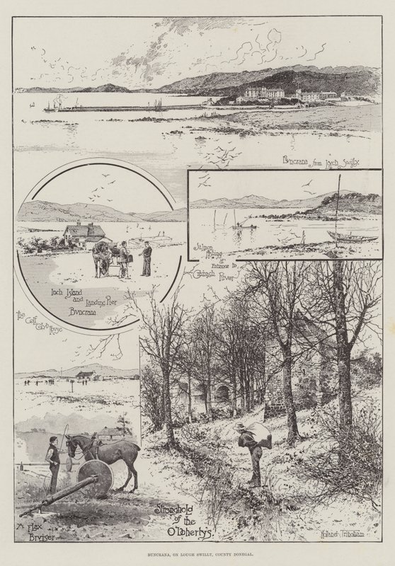 Buncrana, su Lough Swilly, Contea di Donegal da Joseph Holland Tringham