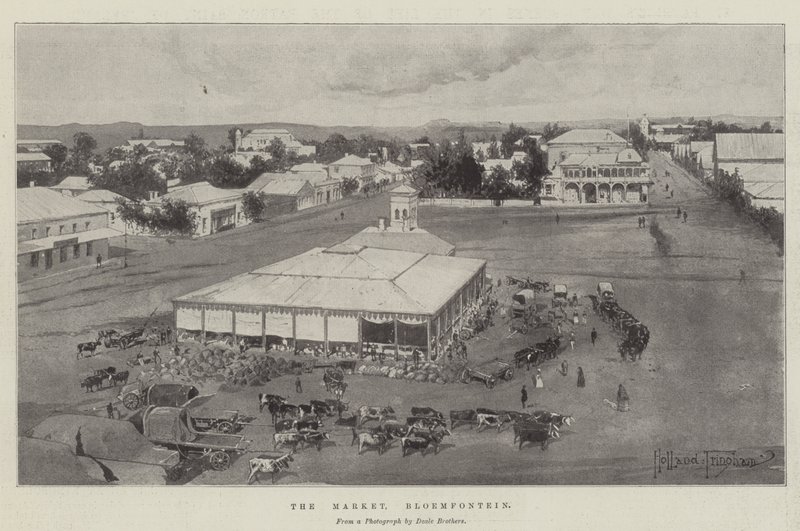 Il mercato, Bloemfontein da Joseph Holland Tringham
