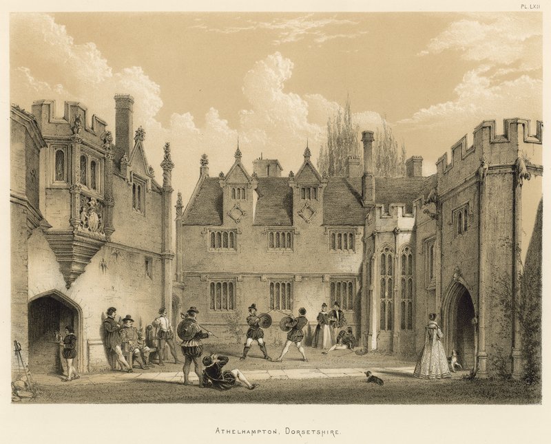 Athelhampton, Dorsetshire da Joseph Nash