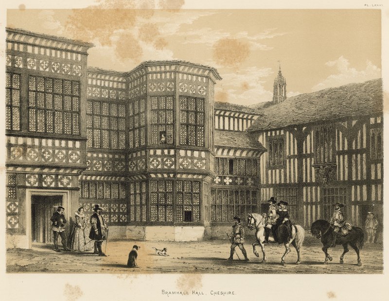 Bramhall Hall, Cheshire da Joseph Nash