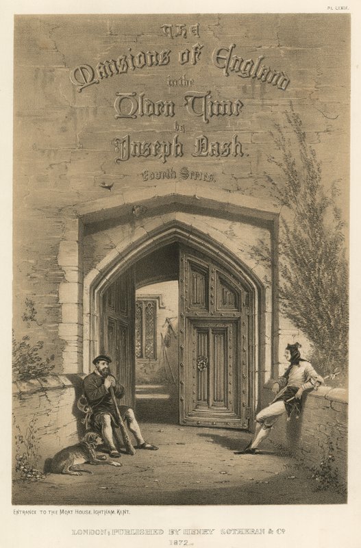 Ingresso alla Moat House, Ightham, Kent da Joseph Nash