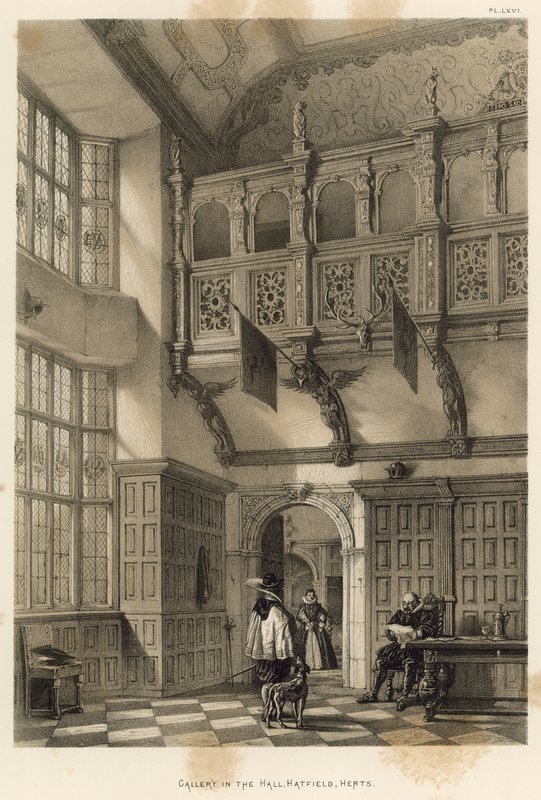 Galleria nella Sala, Hatfield, Herts da Joseph Nash