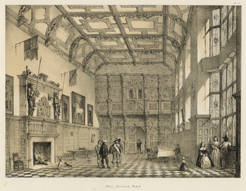 Hall, Hatfield, Herts da Joseph Nash