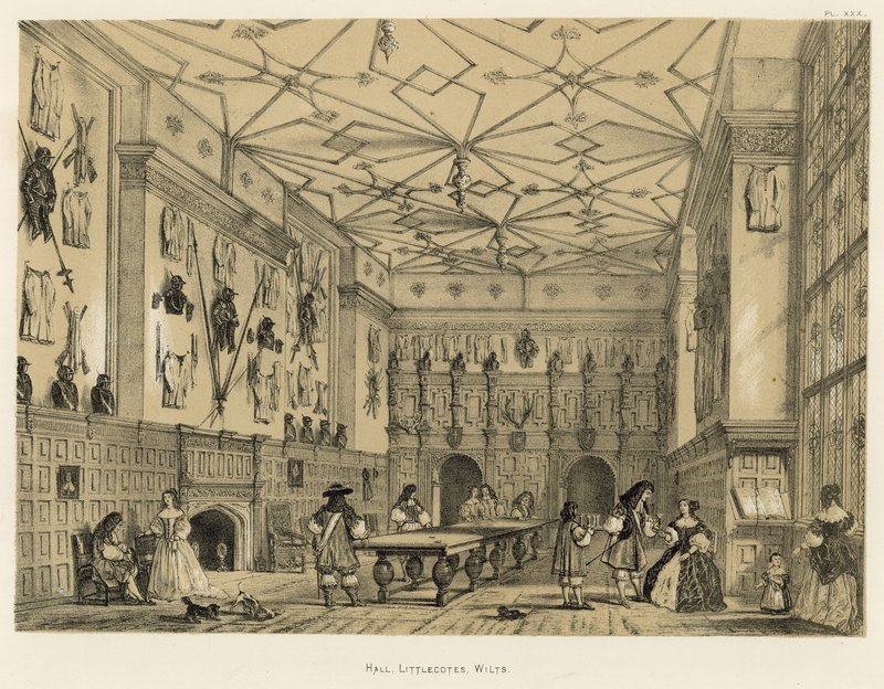 Sala, Littlecotes, Wilts da Joseph Nash