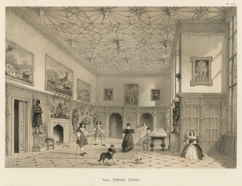Sala, Parham, Sussex da Joseph Nash