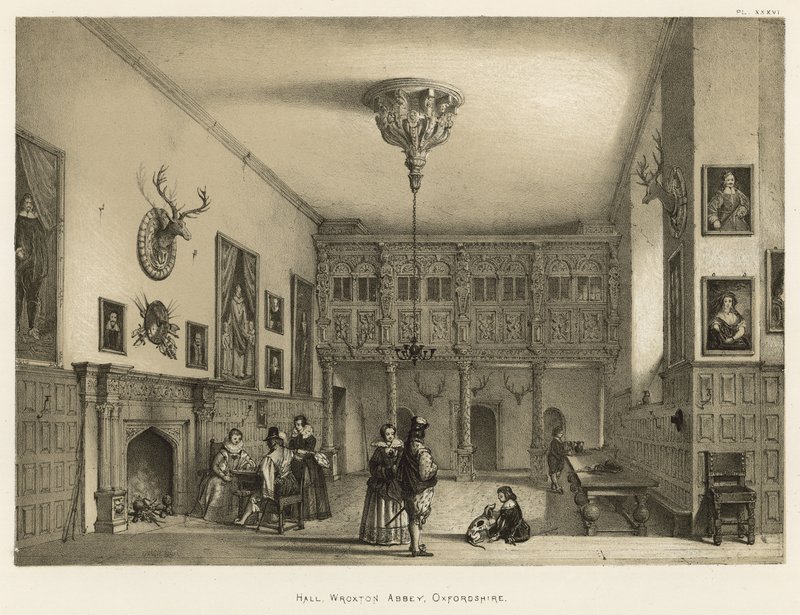 Sala, Wroxton Abbey, Oxfordshire da Joseph Nash