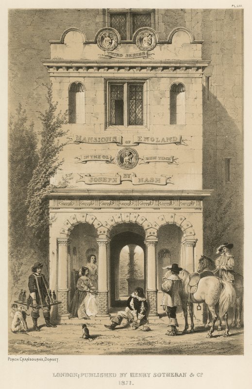 Portico, Cranbourne, Dorset da Joseph Nash