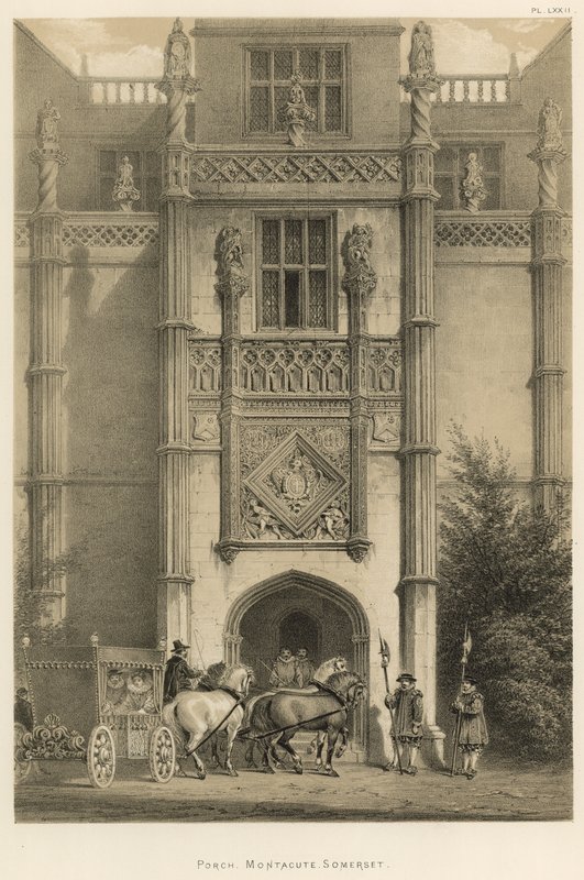 Portico, Montacute, Somerset da Joseph Nash
