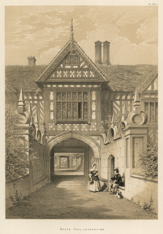 Speke Hall, Lancashire da Joseph Nash