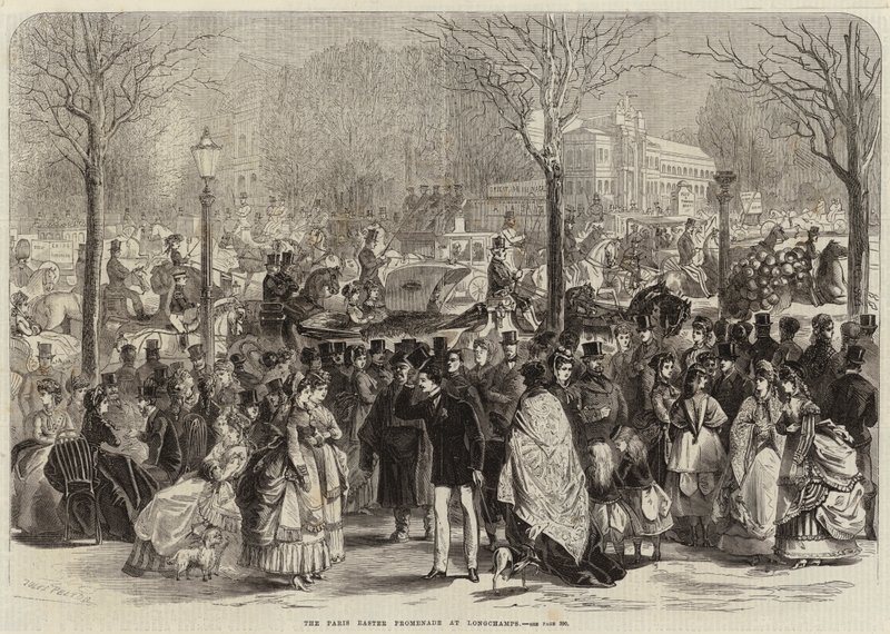 La passeggiata pasquale di Parigi a Longchamps da Jules Pelcoq