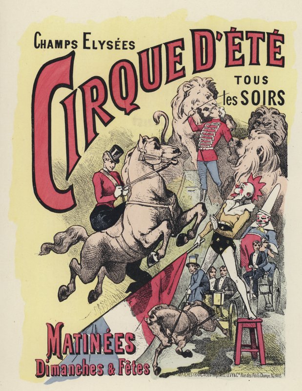 Poster del circo da Jules Arsene (after) Garnier