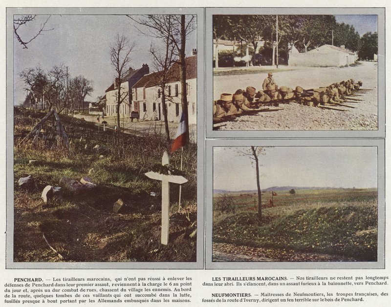 Penchard, Les Tirailleurs Marocains, Neufmontiers da Jules Gervais Courtellemont