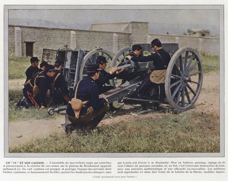 Un 75 e il suo cassone da Jules Gervais Courtellemont