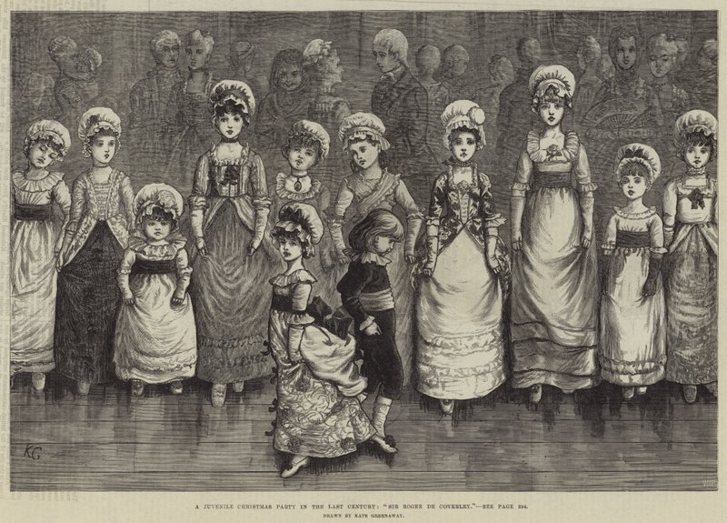 Una Festa di Natale Giovanile nel Secolo Scorso, Sir Roger de Coverley da Kate Greenaway