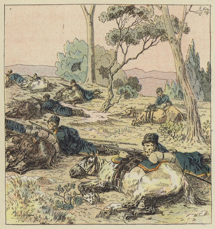 Cosacchi in imboscata da L. Malespine