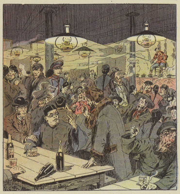 Un caffè-concerto a Moukden da L. Malespine