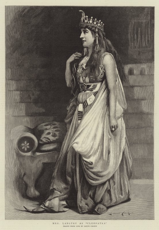 La signora Langtry come Cleopatra da Lance Calkin