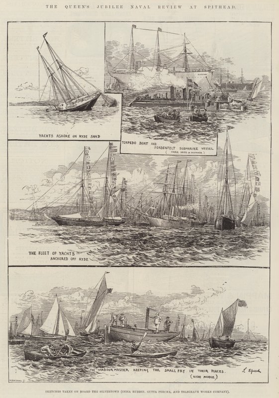 La rassegna navale del Giubileo della Regina a Spithead da Lancelot Speed