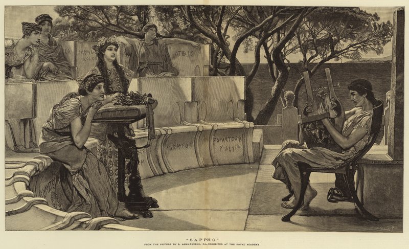 Saffo da Lawrence Alma Tadema