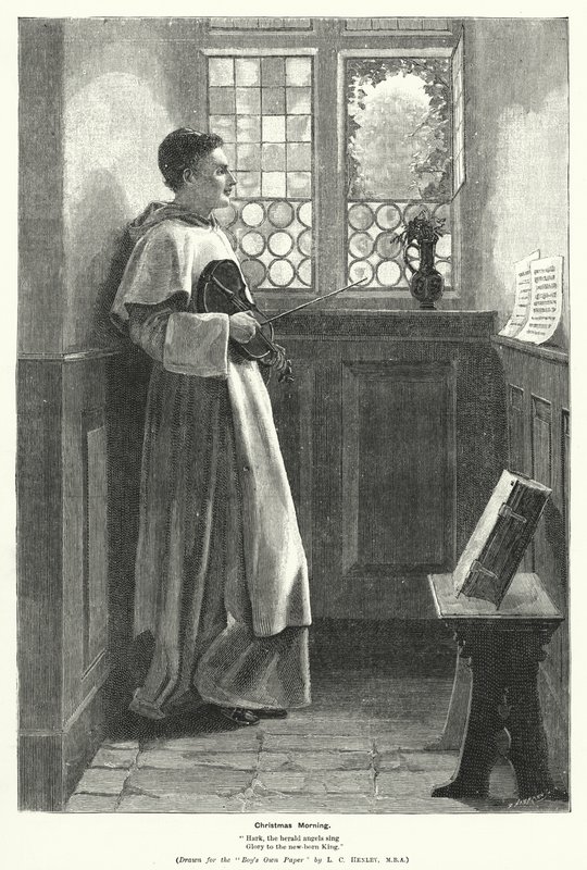 Mattina di Natale (incisione) da Lionel Charles Henley