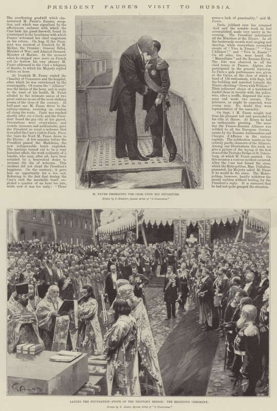 La Visita del Presidente Faure in Russia da Louis Remy Sabattier