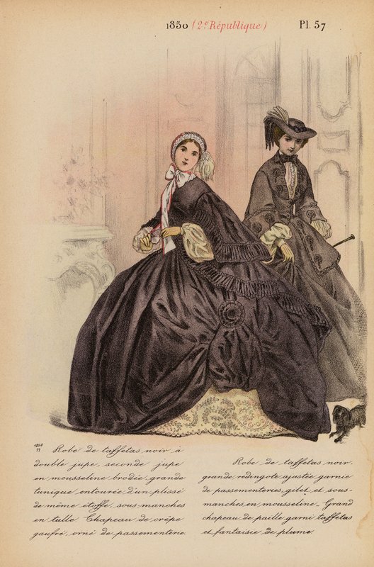 Moda francese: 1850, 2a Repubblica da Louis Colas