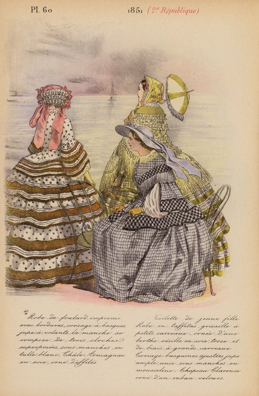Moda francese: 1851, 2a Repubblica da Louis Colas