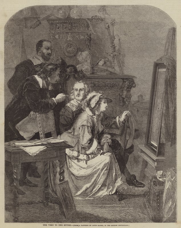 La visita allo studio da Louis Haghe