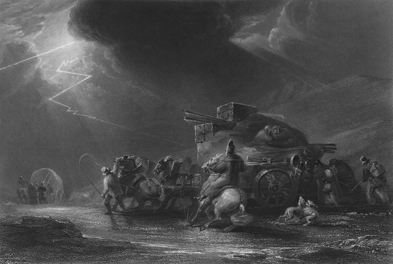 Il carro dei bagagli da Luke after Clennell