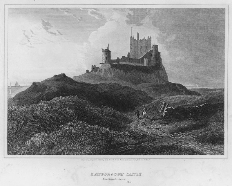 Castello di Bamborough, Northumberland da Luke (after) Clennell