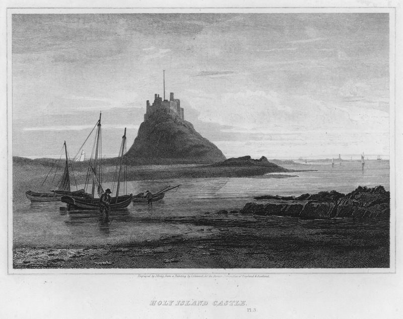 Castello di Holy Island da Luke (after) Clennell