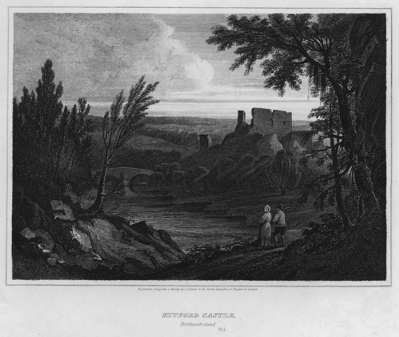 Castello di Mitford, Northumberland da Luke (after) Clennell