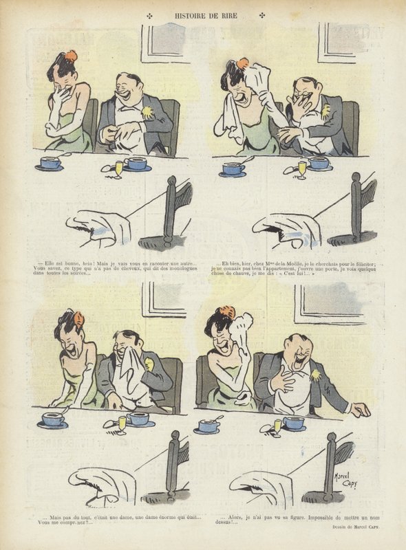 Illustrazione per Le Rire da Marcel Amable O.L. Capy
