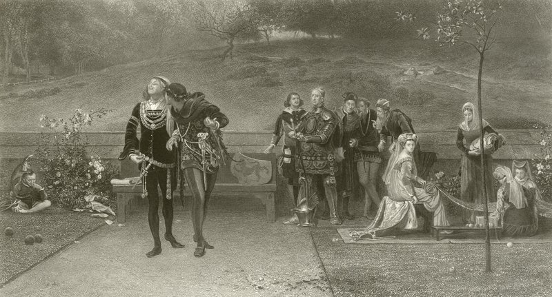 Edoardo II e Piers Gaveston da Marcus Stone