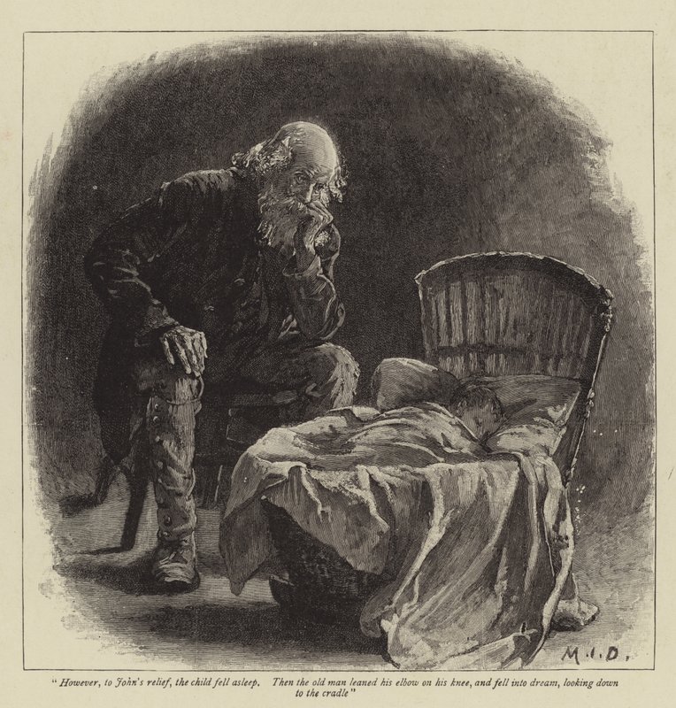 Illustrazione per John e Joan, A Coorious Story, di S Baring-Gould da Margaret Isabel Dicksee