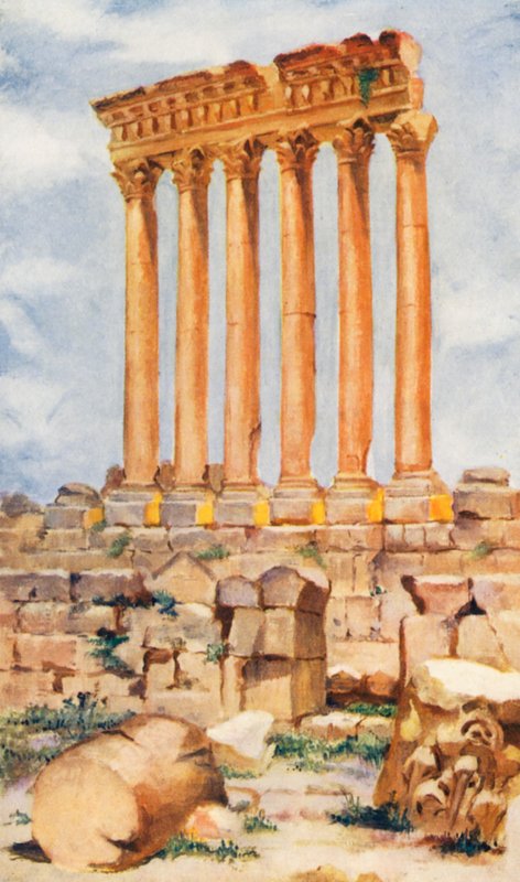 Il tempio di Giove, Baalbek da Margaret Thomas